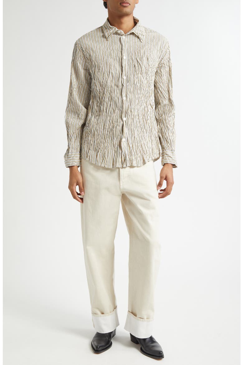 Turned Up Straight Leg Jeans, Alternate, color, 9247 PALE MERINGUE