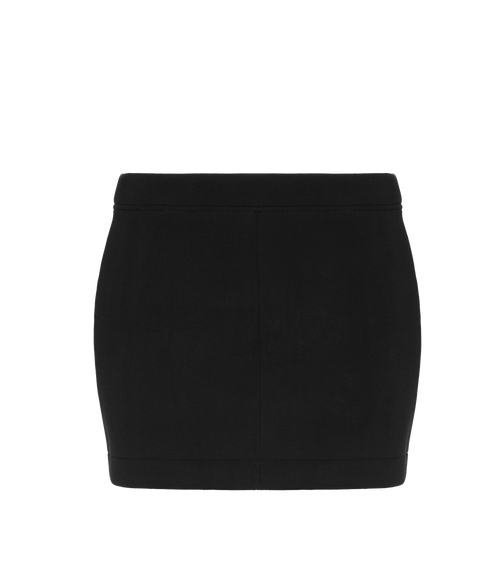 Ansea The Reversible Sweat Skirt In Black/gray