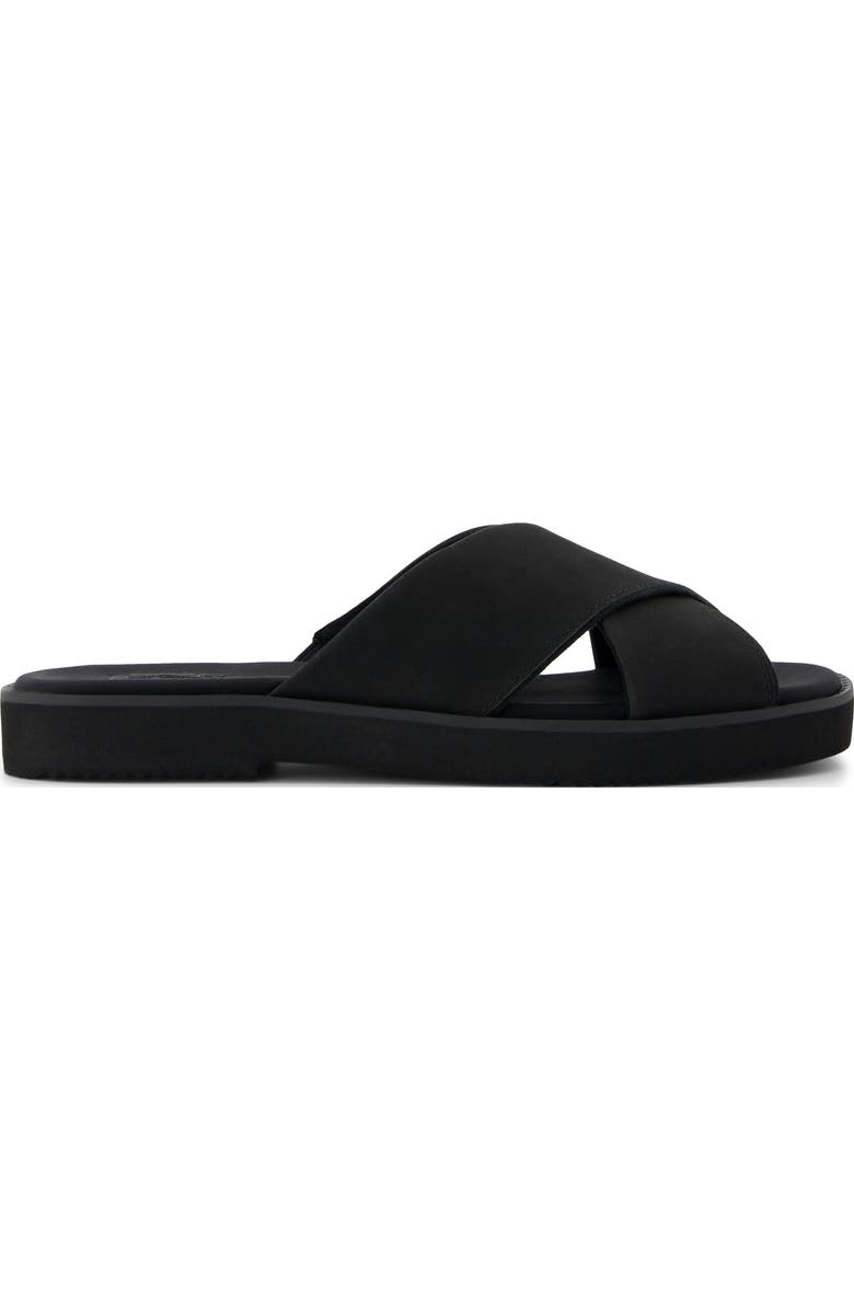 TOMS Mae Crossover Slide Sandal, Alternate, color, Black