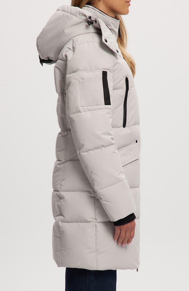 Noize Addie Water Resistant Quilted Hooded Parka, Alternate, color, Snow