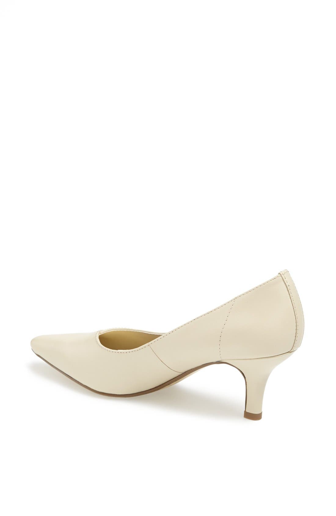 'Wow' Kitten Heel Pump, Alternate, color, BONE