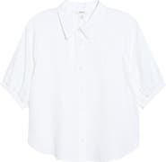 Splendid Talia Puff Sleeve Button-Up Shirt
