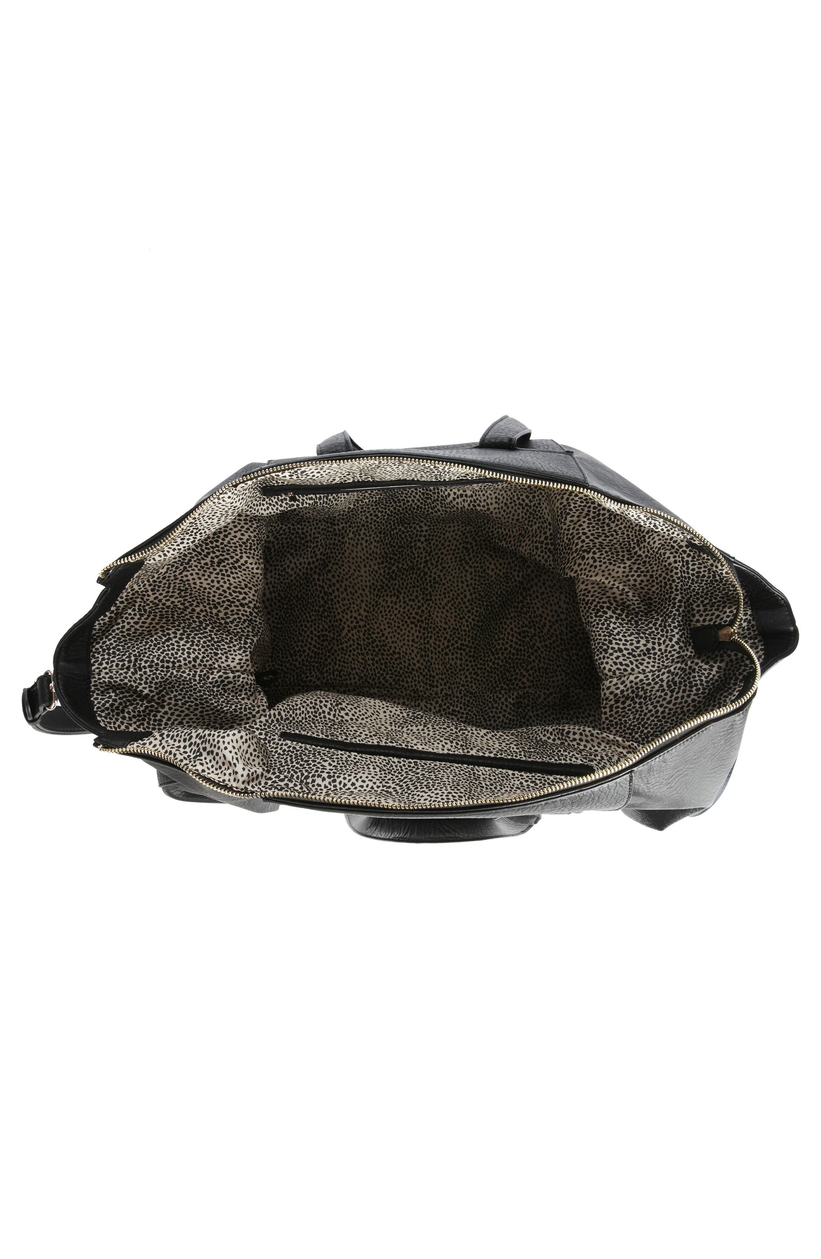 Sole Society Cory Faux Leather Travel Tote, Alternate, color, 