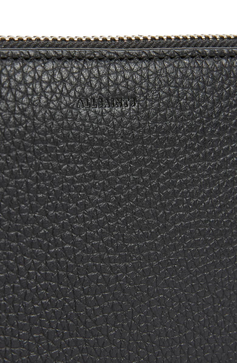 AllSaints Fetch Leather Phone Wristlet, Alternate, color,
