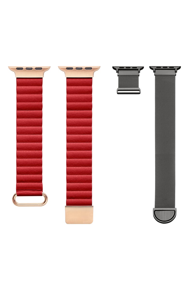 The Posh Tech Assorted 2-Pack Apple Watch<sup>®</sup> Watchbands, Alternate, color, Assorted