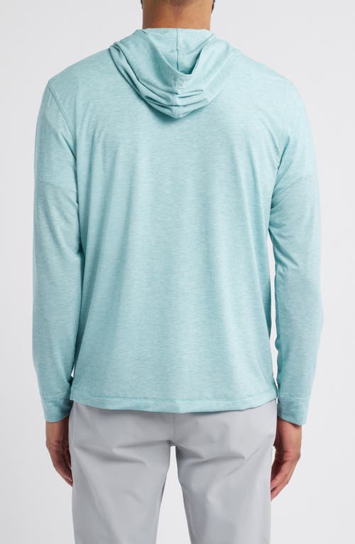 Johnnie-o Welsey Performance Half Zip Hoodie In Green Grass