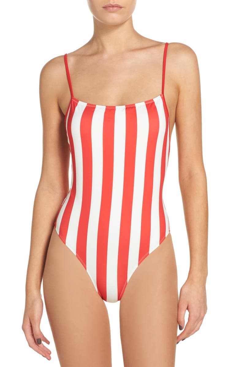 Solid & Striped Striped & Solid Chelsea One-Piece Swimsuit, Main, color, 