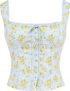 HOUSE OF CB Juana Broderie Anglaise Corset Top