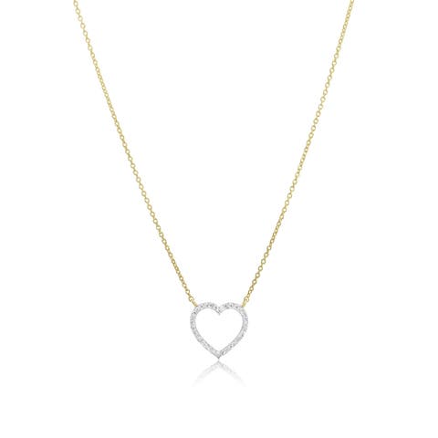 Diamond Open Heart Necklace