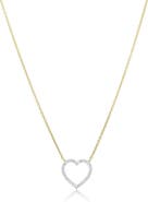 The Lovery Fine Jewelry Diamond Open Heart Necklace