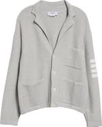 Thom Browne 4-Bar Waffle Knit Sweater Jacket