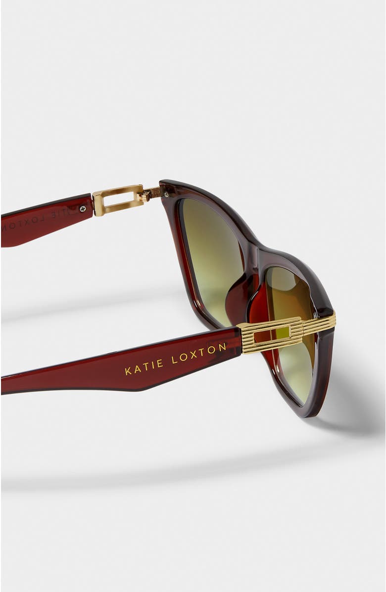 Katie Loxton Marbella Sunglasses, Alternate, color, Chocolate