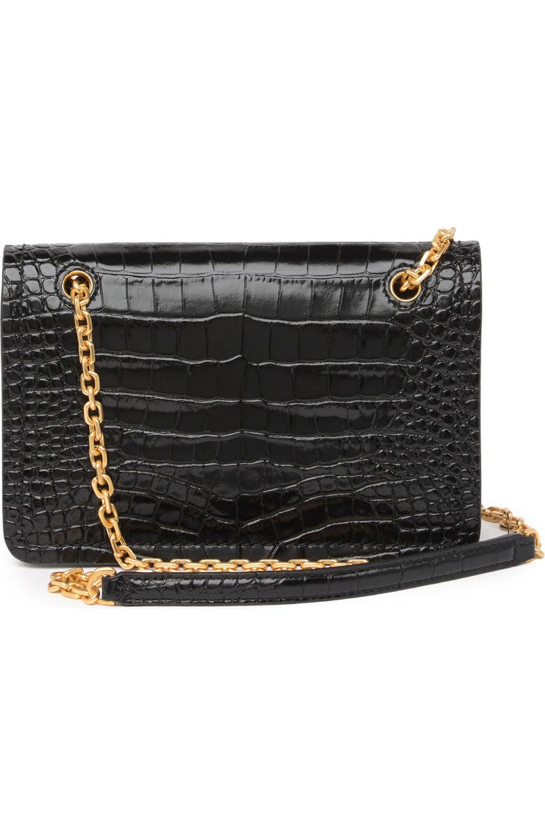 Tory Burch Carson Convertible Croc Embossed Leather Crossboby Bag, Alternate, color,