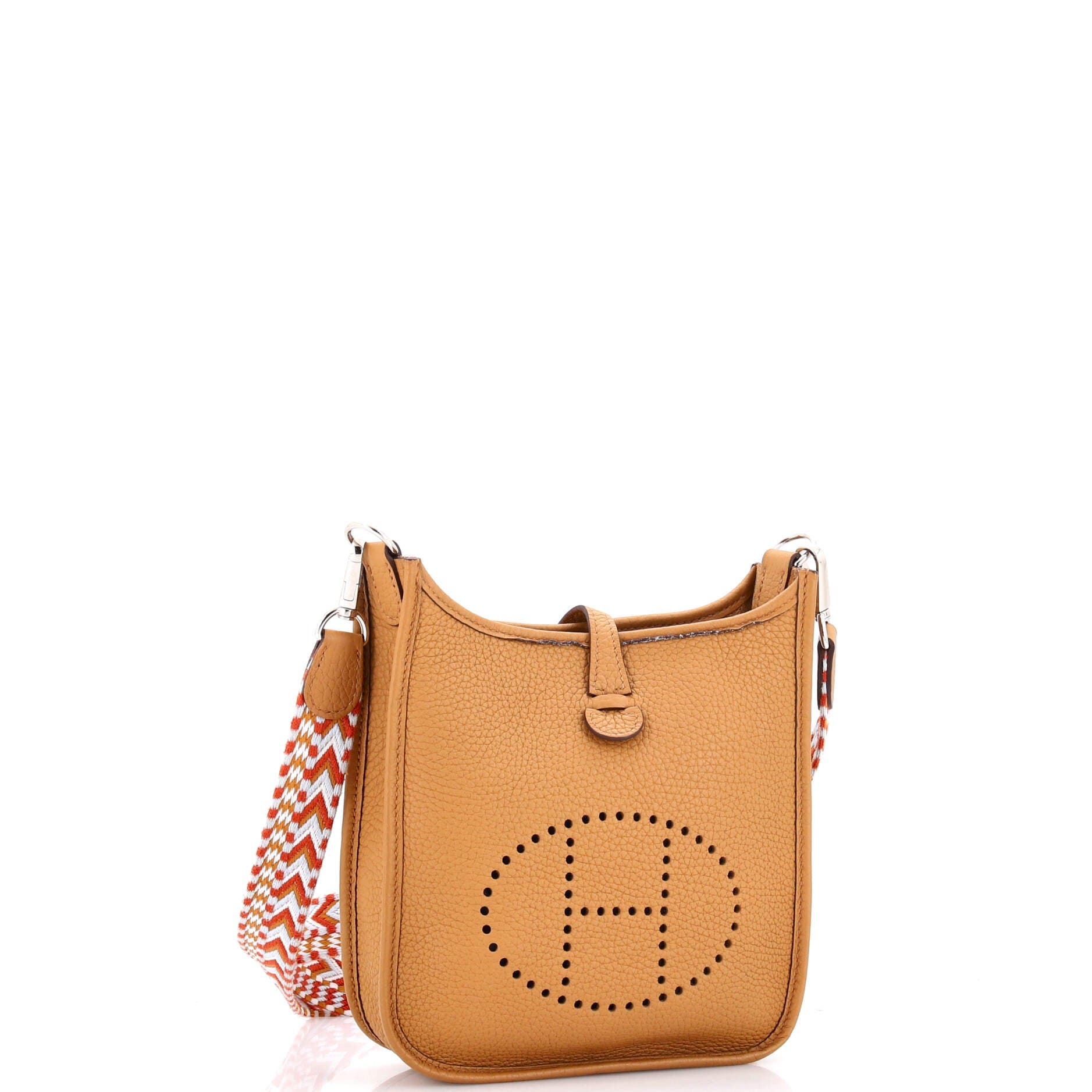 Pre-Owned Hermes Evelyne Bag Gen III Clemence TPM, Alternate, color, Biscuit