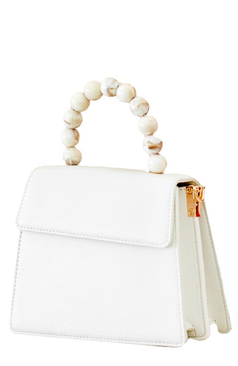 Tara Beaded Top Handle Crossbody Bag