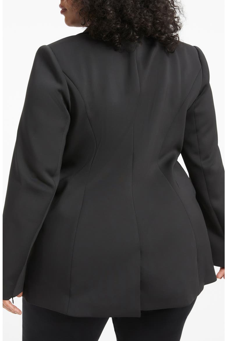 Fitted Scuba Blazer, Alternate, color, BLACK001