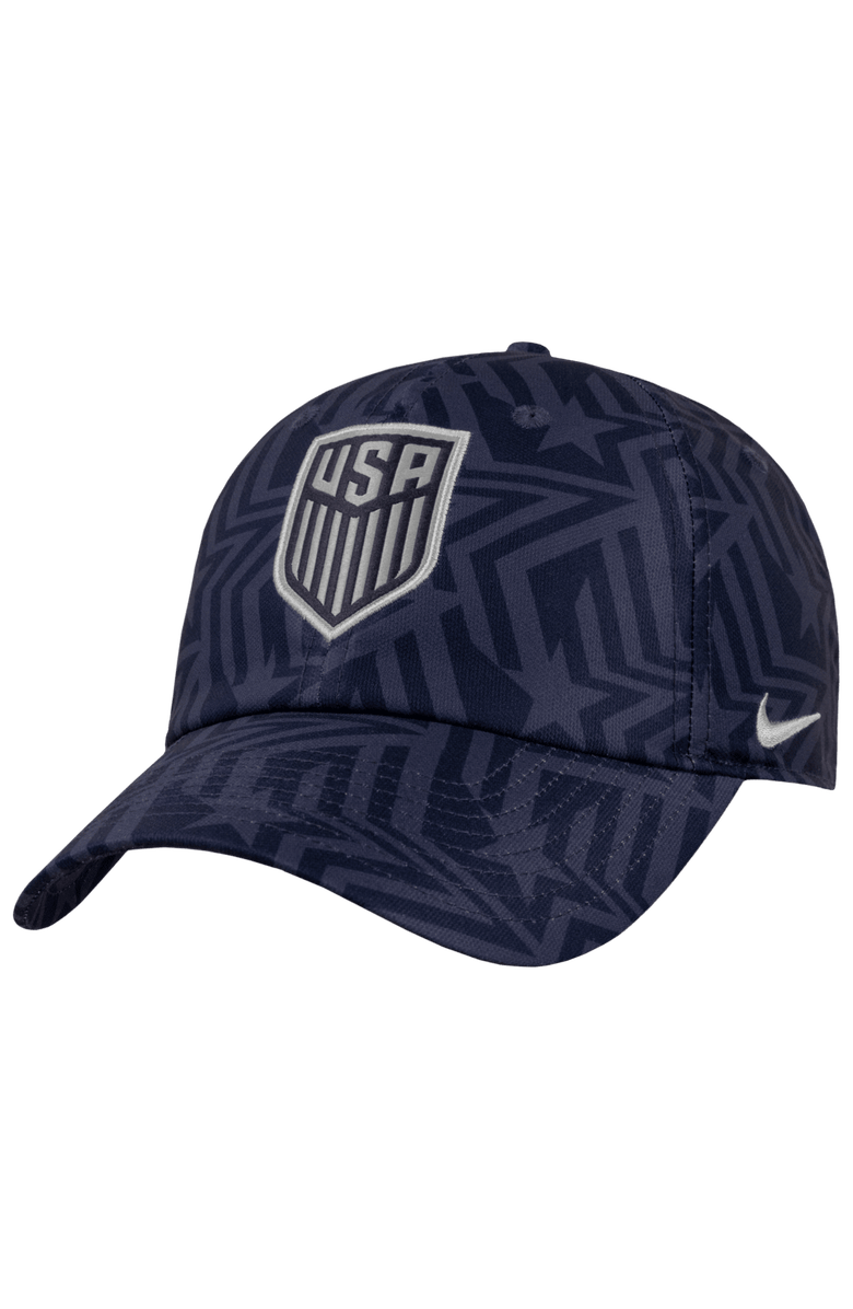 Nike Men's Nike Navy USMNT 2026 Allover Print Club Adjustable Hat, Main, color, Navy