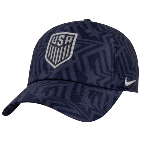 Men's Nike Navy USMNT 2026 Allover Print Club Adjustable Hat