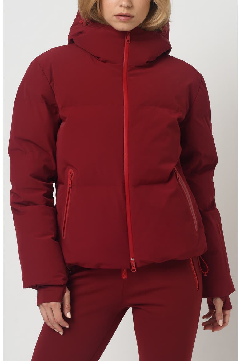Poppy Ski Jacket, Main, color, Ruby
