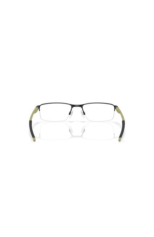 Oakley 56mm Rectangle Optical Glasses In Black