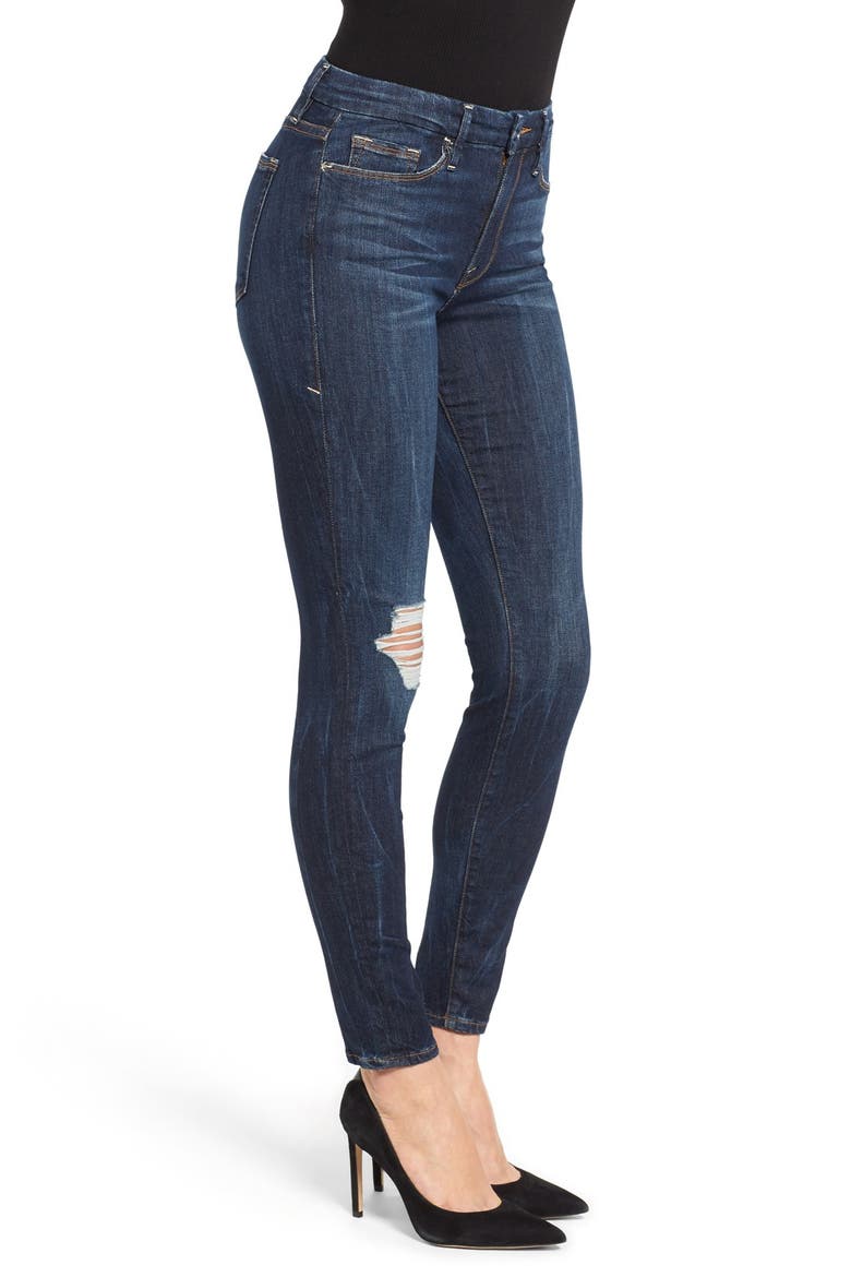 Good Legs Ripped Skinny Jeans, Alternate, color, BLUE 002