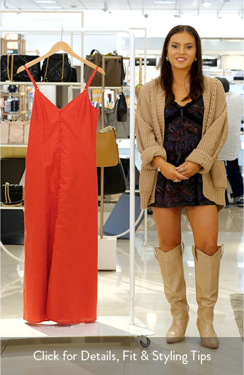 Modena Linen & Cotton Midi Sundress, sales video thumbnail