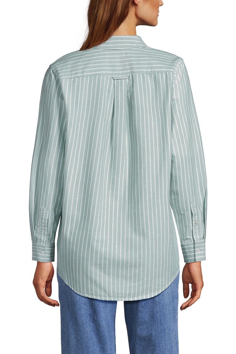 Oxford Shirt, Alternate, color, Mineral Aqua Stripe