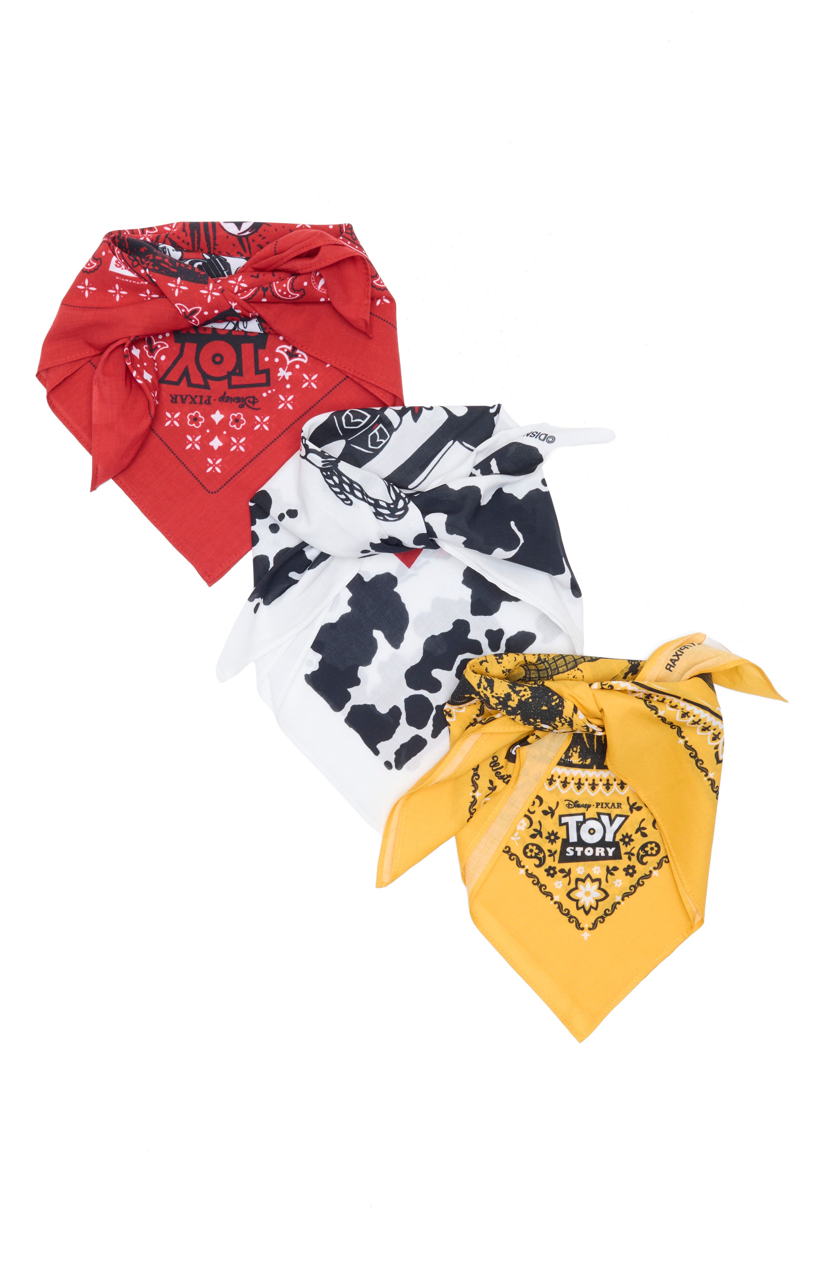 x Toy Story 3-Pack Assorted Bandanas (Men) | Nordstrom