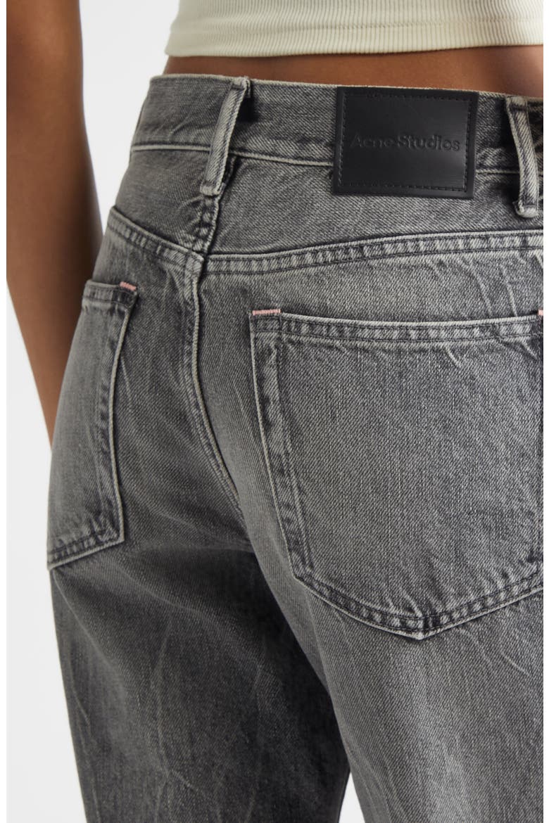 2025 Gothik High Waist Fitted Bootcut Jeans, Alternate, color, WASHED BLACK