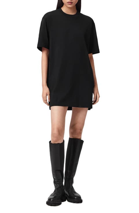 Fuse Logo Appliqué Cotton T-Shirt Minidress