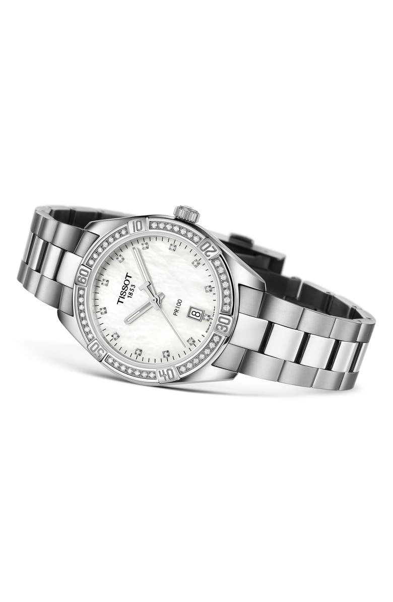 Tissot T-Classic PR 100 SE Bracelet Watch, 36mm, Alternate, color, 