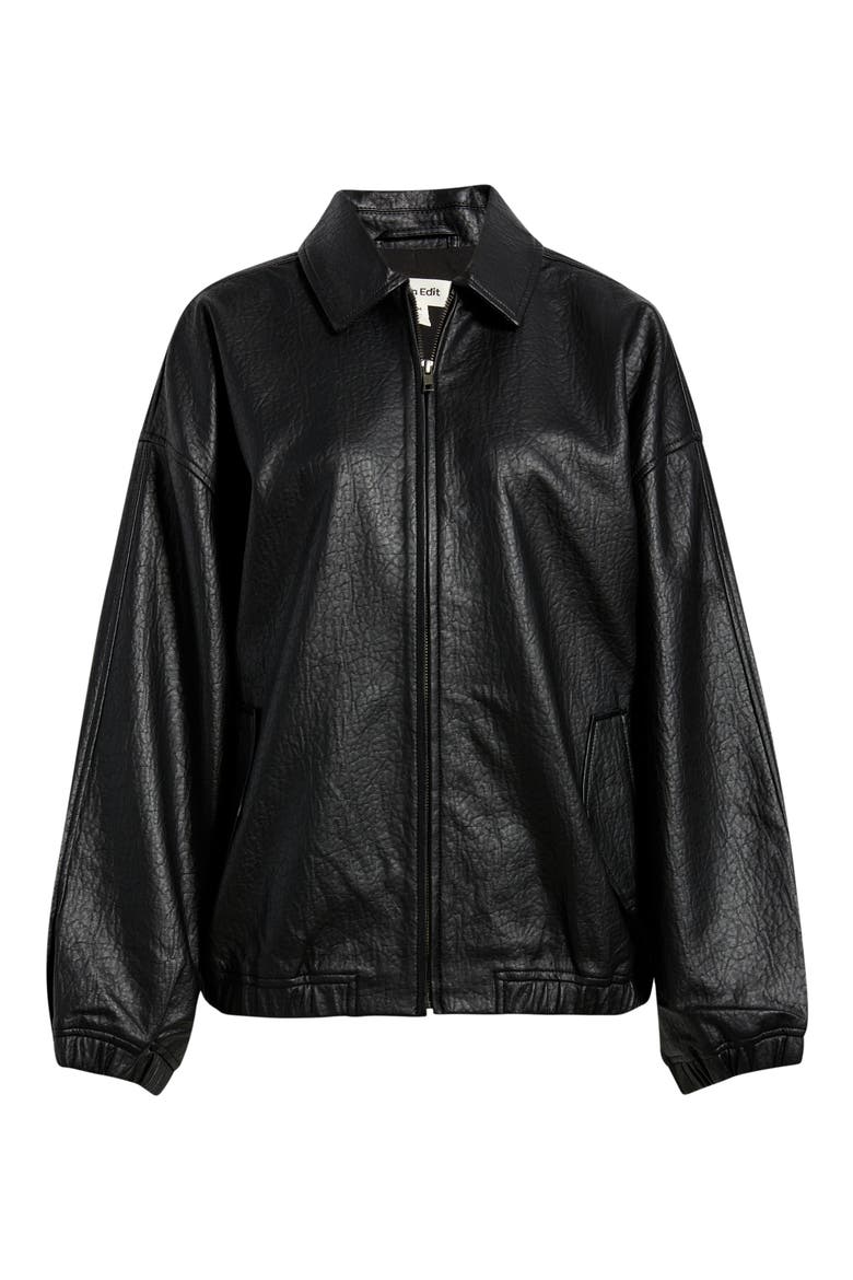 Oversize Faux Leather Jacket (Women) | Nordstrom