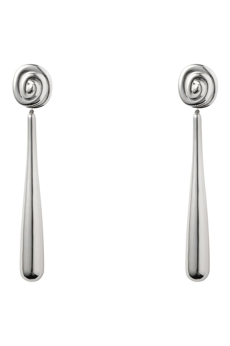 Onda Drop Earrings, Main, color, SILVER