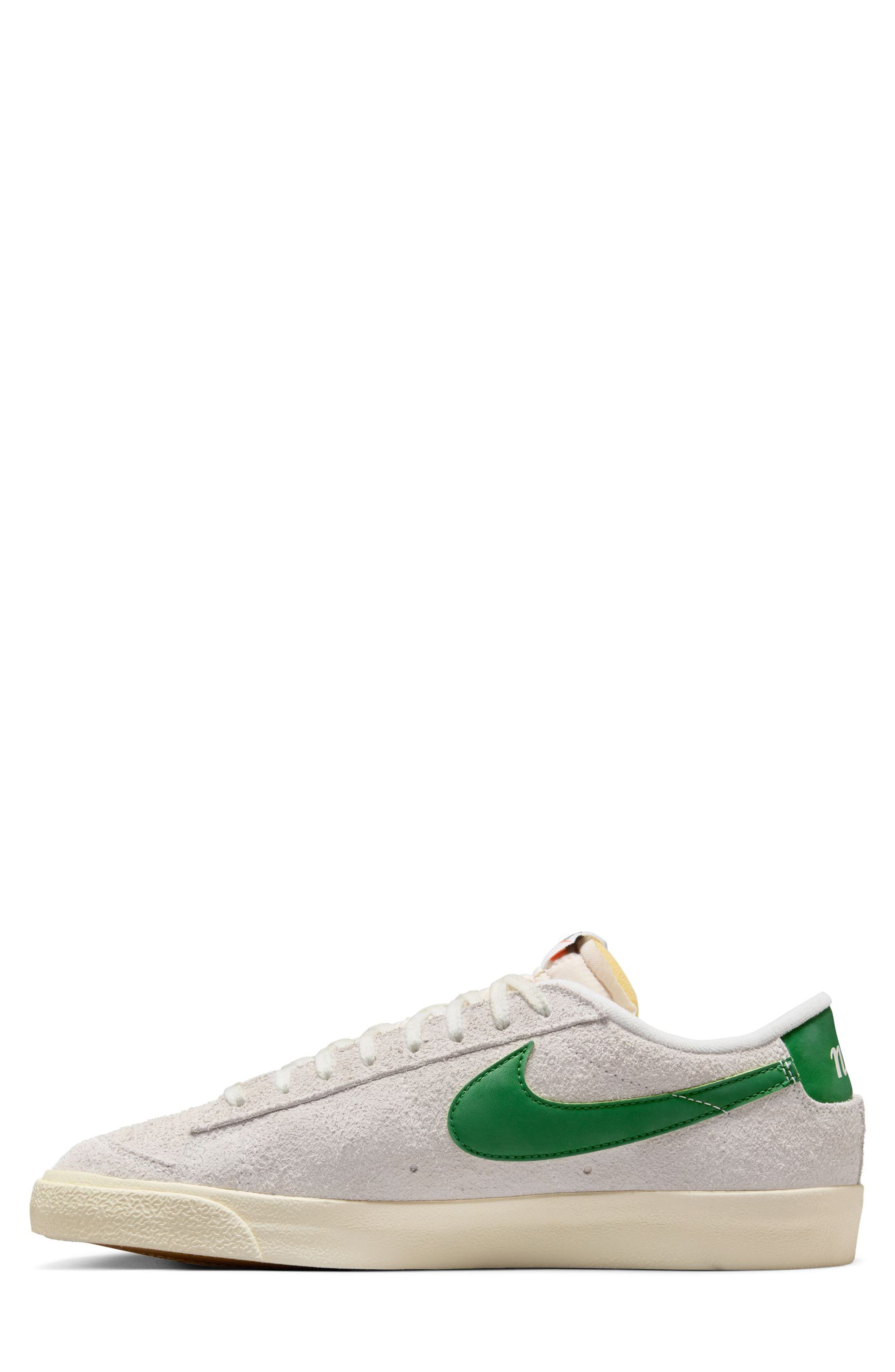 Blazer Low '77 Premium Sneaker, Alternate, color, WHITE/ GREEN/ COCONUT MILK