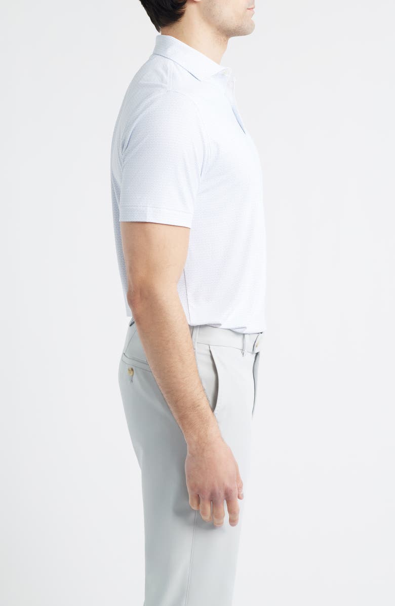 Peter Millar Briar Performance Jersey Golf Polo, Alternate, color, White