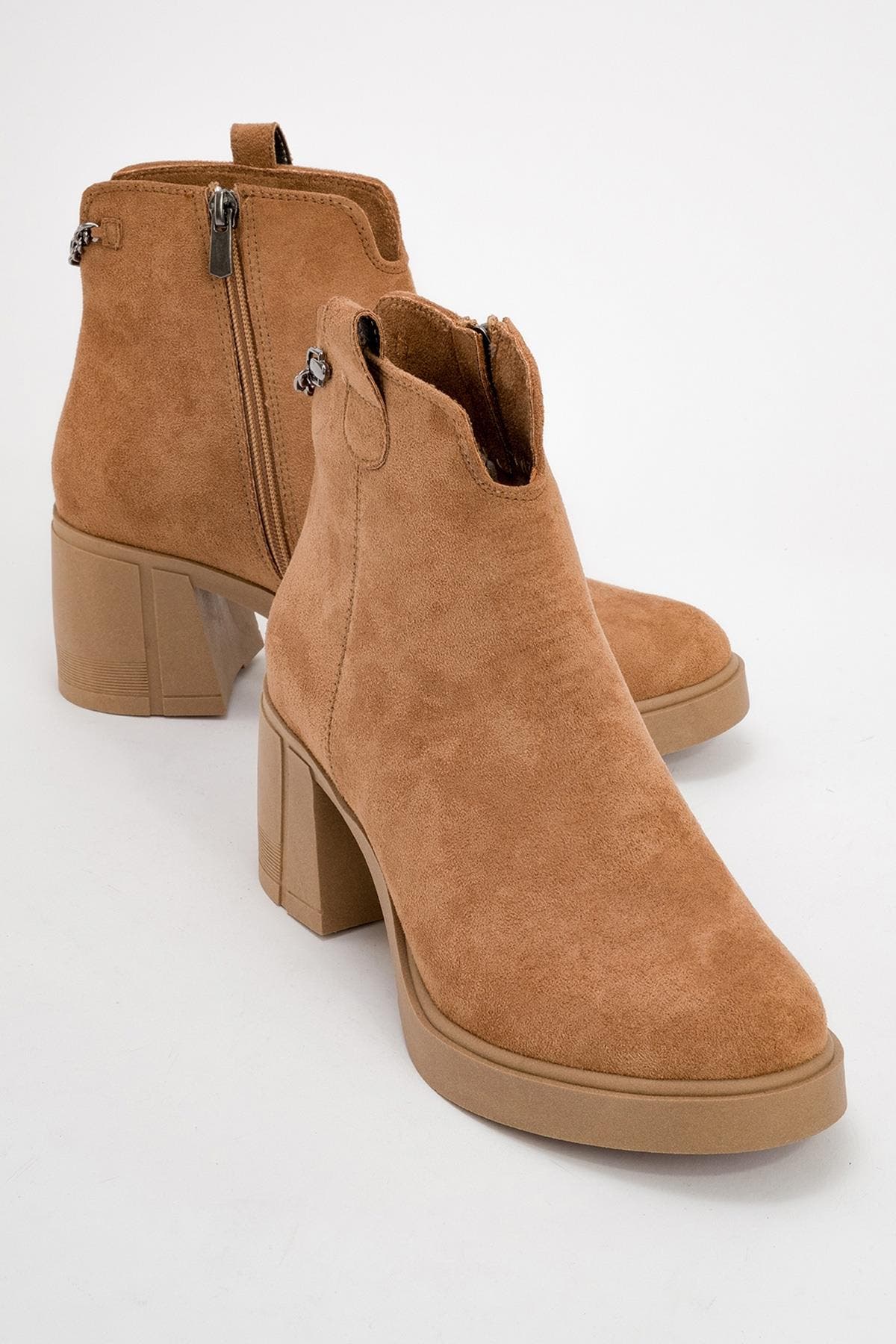 Cognac Suede Faux Leather