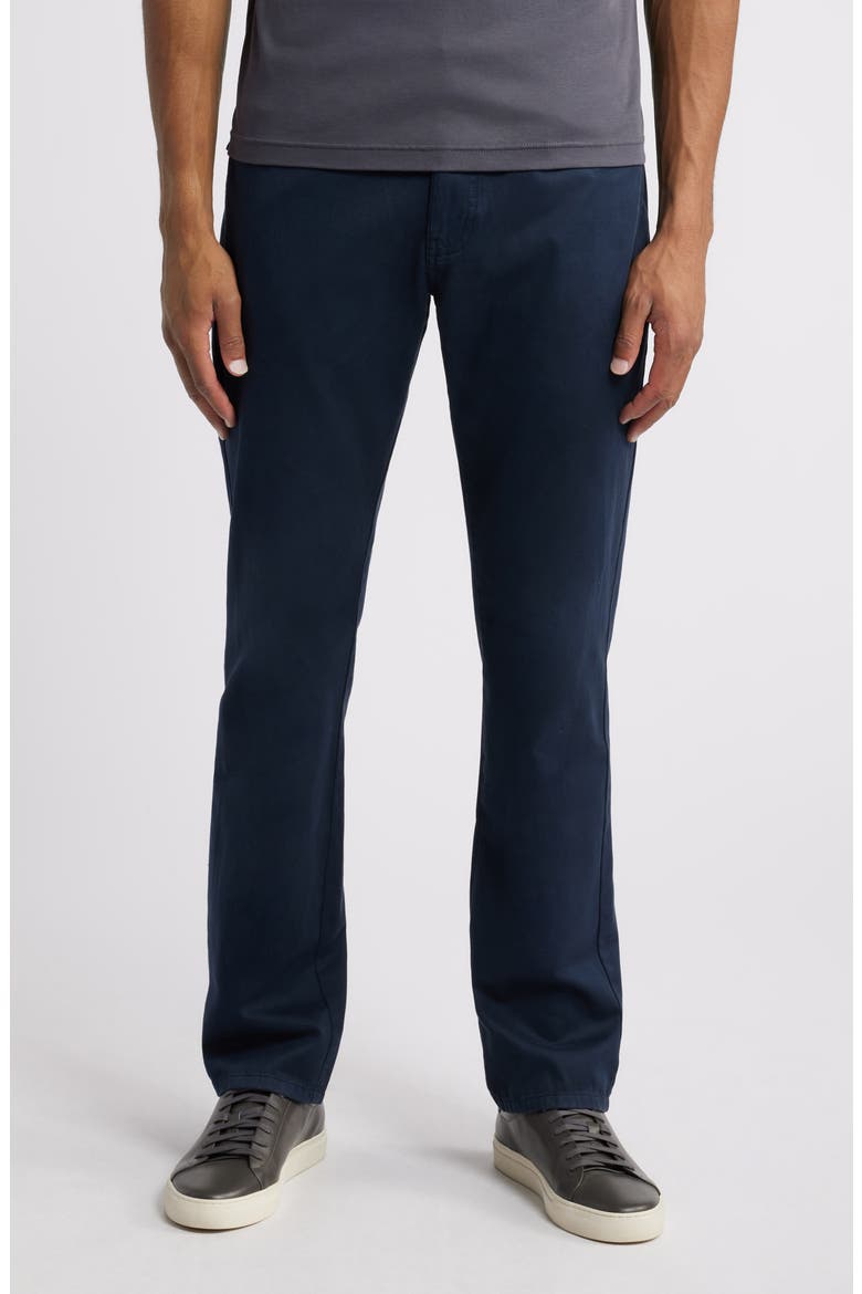 Straight Leg Stretch Pima Cotton Pants, Main, color, NAVY