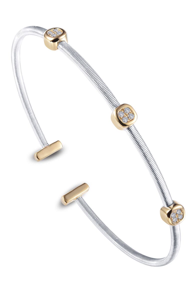 Milano Bangle, Main, color, WHITE GOLD