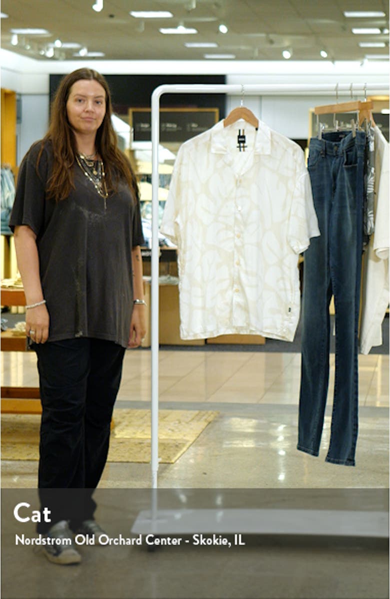 Drew Relaxed Fit Lyocell Camp Shirt, sales video thumbnail