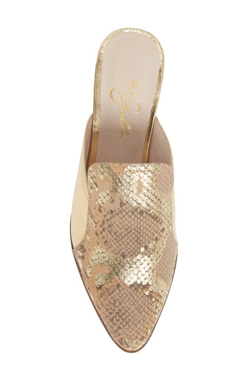 42 Gold Rue Loafer Mule In Neutral