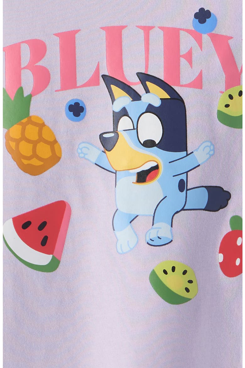 Kids' Cotton Graphic T-Shirt, Alternate, color, PURPLE PETAL BLUEY
