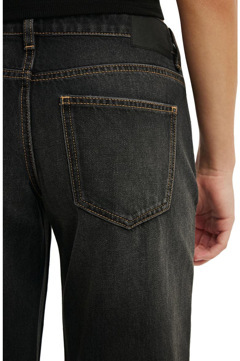 Low Rise Straight Leg Jeans, Alternate, color, DRIFT BLACK