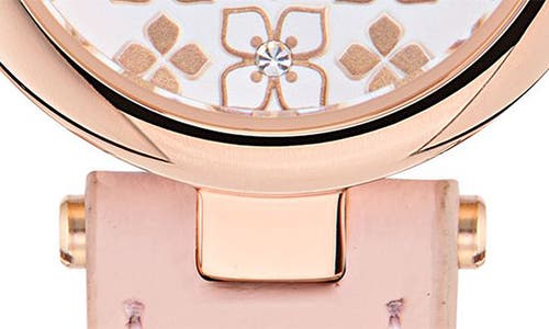 Ted Baker Jolyye Leather Strap Watch, 24mm In Pink