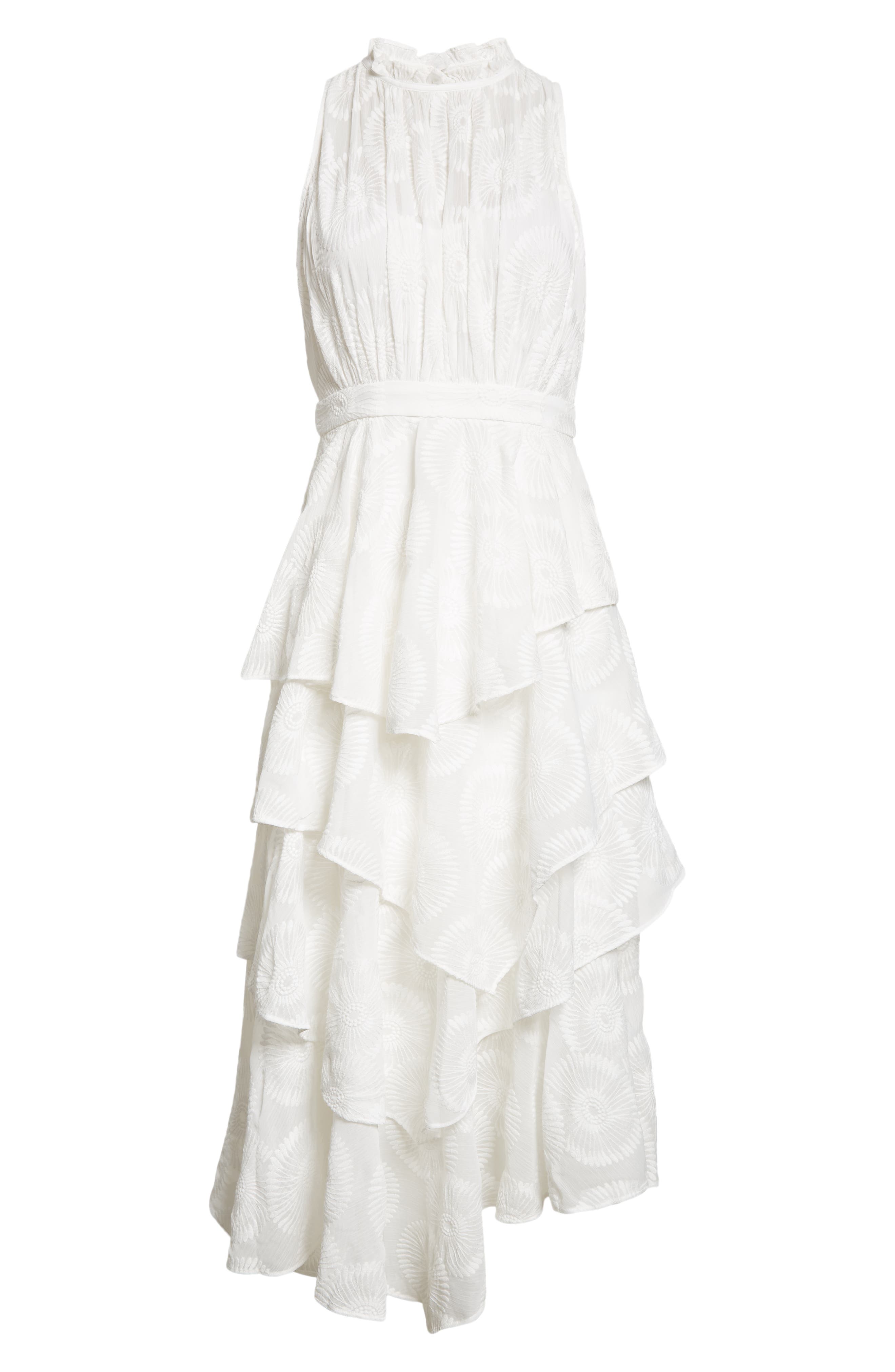 Ted Baker London Floryah Embroidered Tiered Midi Dress (Women ...