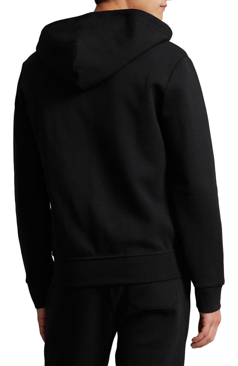 Polo Ralph Lauren Double Knit Zip-Up Hoodie, Alternate, color, Polo Black