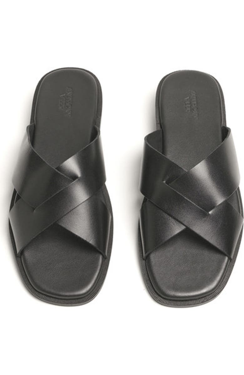 Anthony Veer Amalfi Sandal, Alternate, color, Obsidian Black