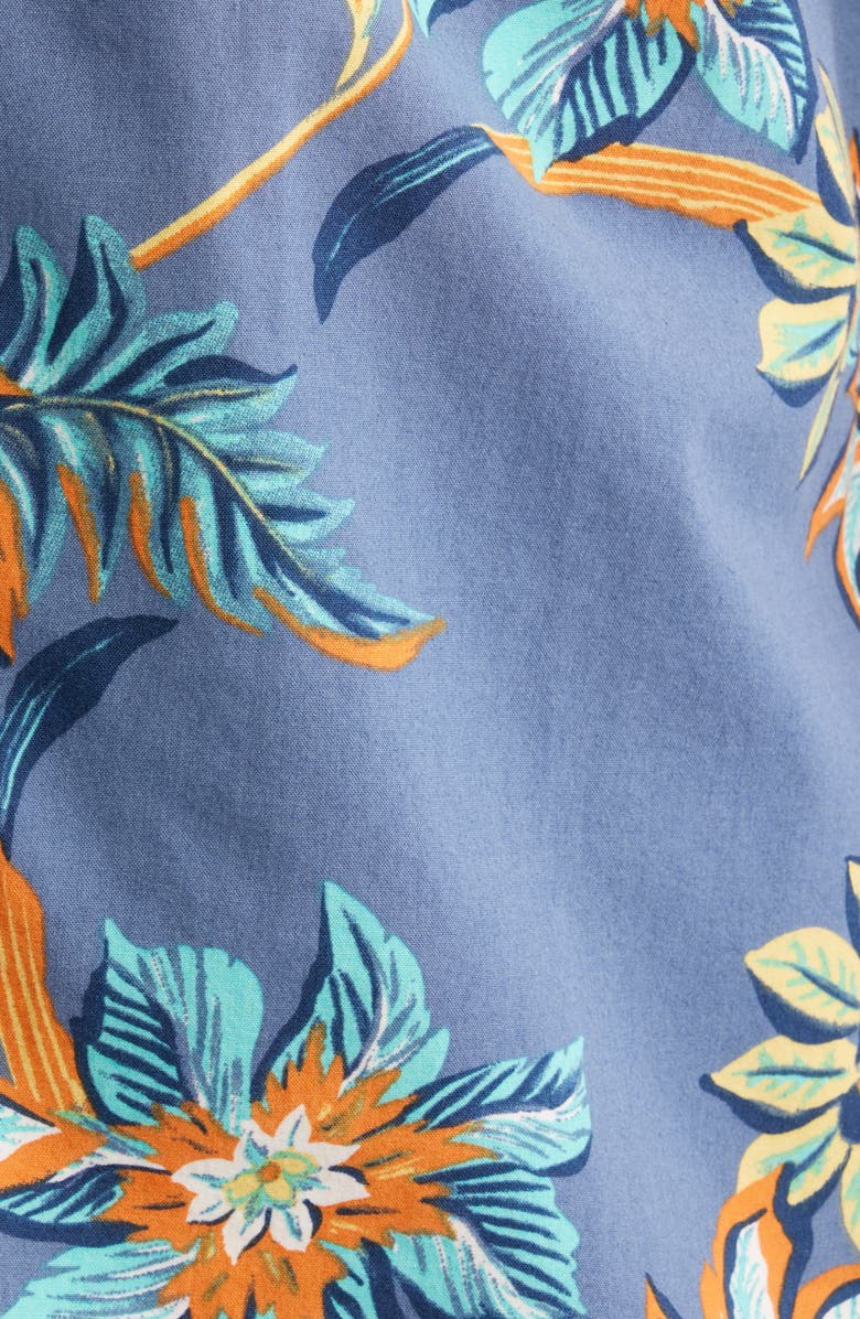 Rip Curl Sessions Short Sleeve Button-Up Shirt, Alternate, color, Bluefin