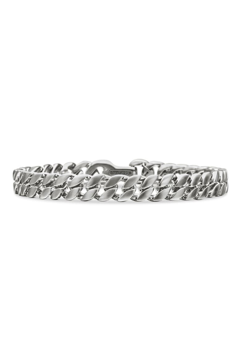 Curb Chain Bracelet, 8mm, Main, color, SILVER