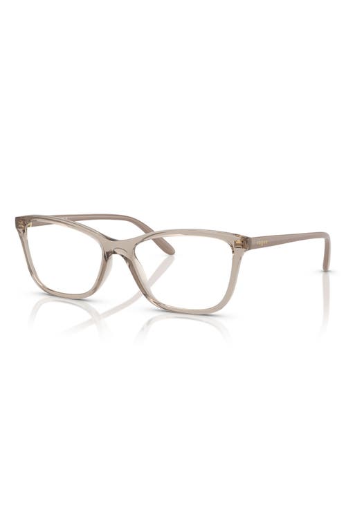 Vogue 52mm Butterfly Optical Glasses In Caramel