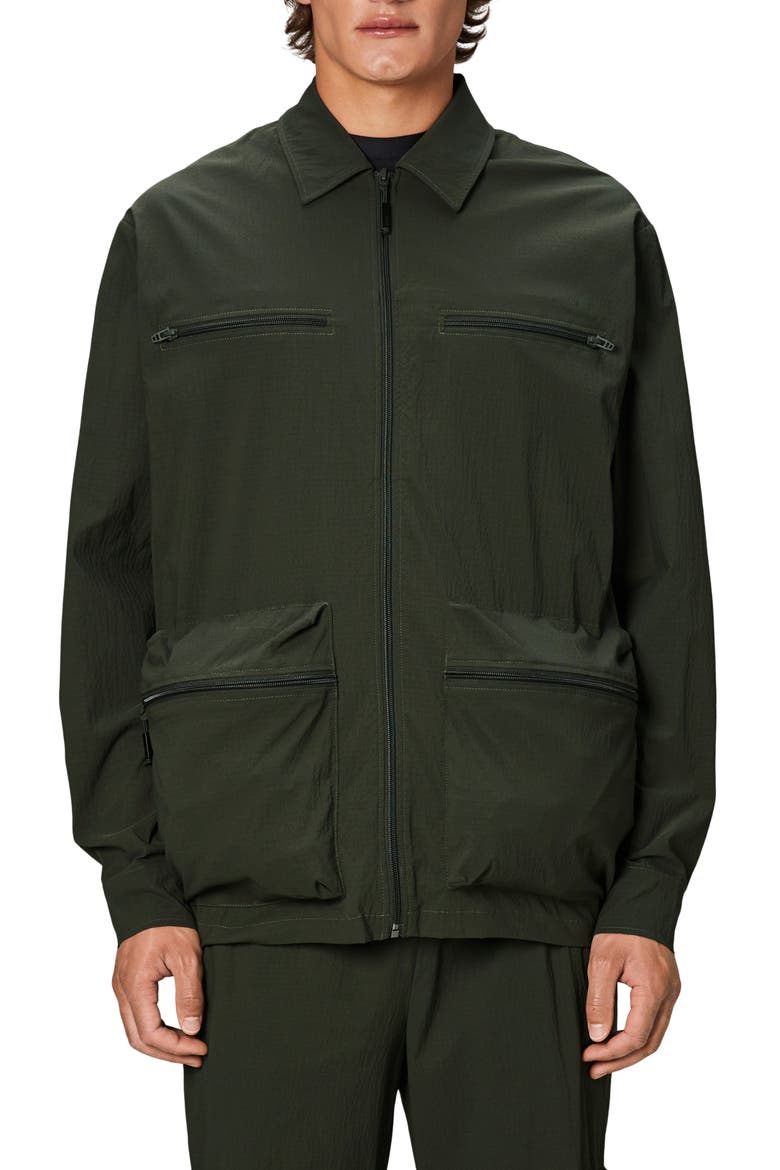 Tomar Ripstop Overshirt, Main, color, GREEN